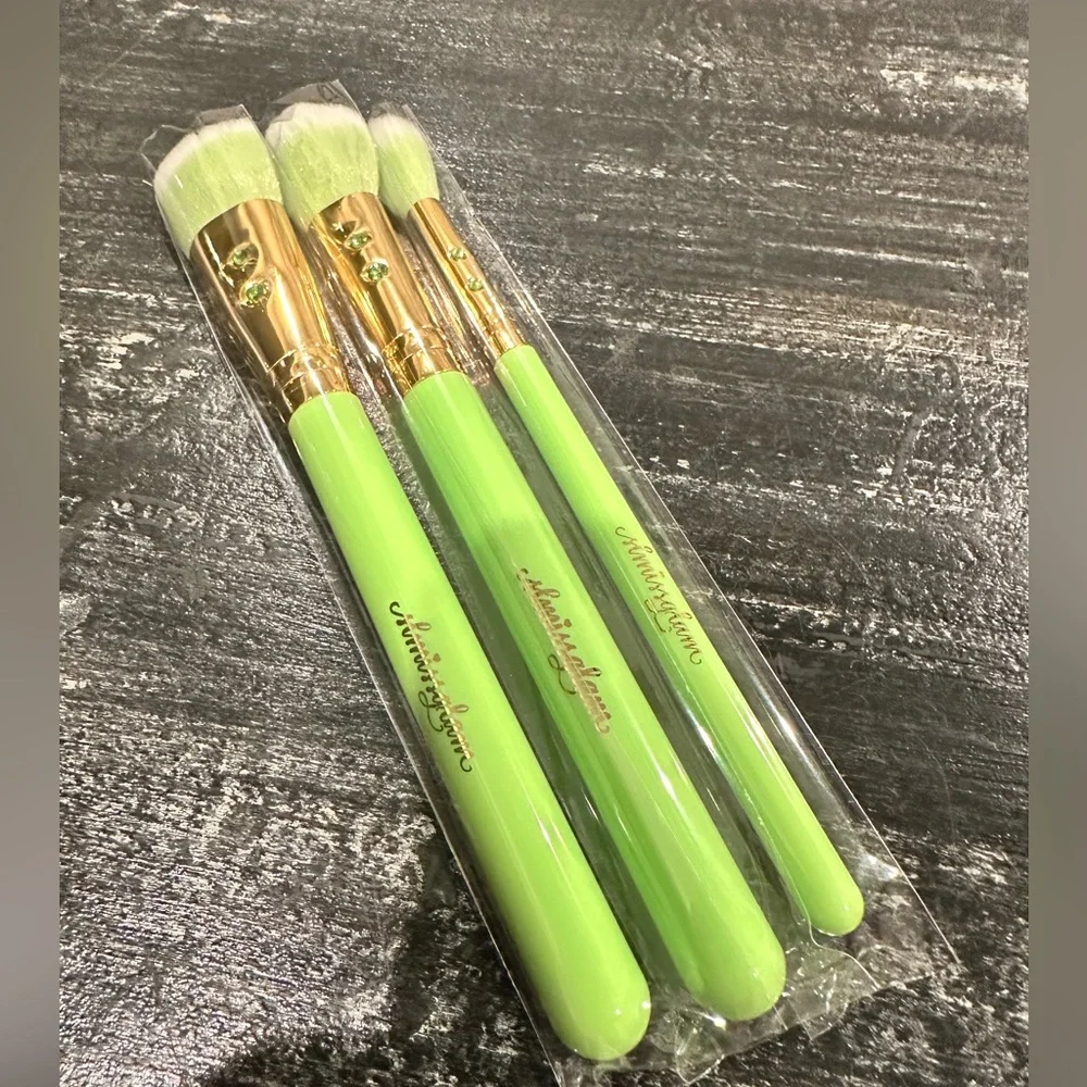 lmissglam 3pcs Green Brush Set